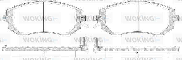 Woking P8513.14 - Brake Pad Set, disc brake autospares.lv