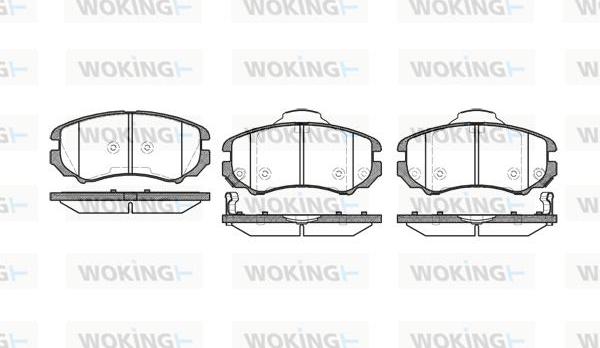 Woking P8533.02 - Brake Pad Set, disc brake autospares.lv