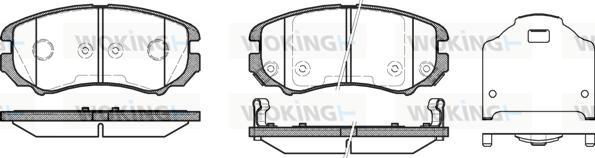 Woking P8533.12 - Brake Pad Set, disc brake autospares.lv