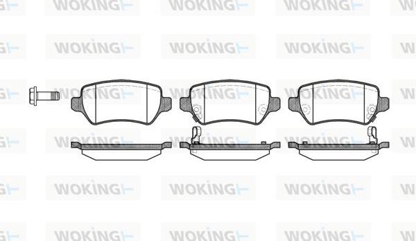 Woking P8573.02 - Brake Pad Set, disc brake autospares.lv