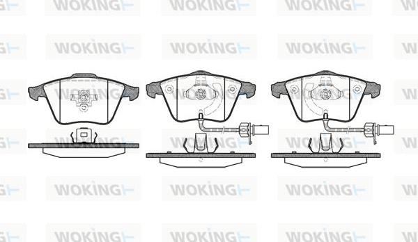 Woking P8643.12 - Brake Pad Set, disc brake autospares.lv