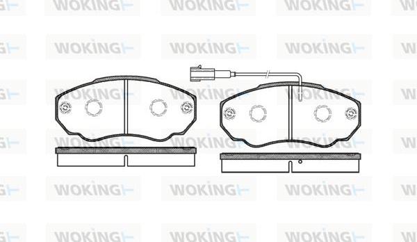 Woking P8603.01 - Brake Pad Set, disc brake autospares.lv