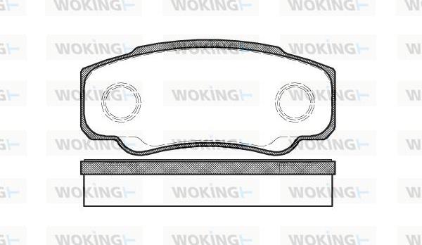 Woking P8613.00 - Brake Pad Set, disc brake autospares.lv