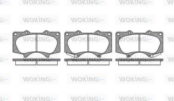 Woking P8883.00 - Brake Pad Set, disc brake autospares.lv