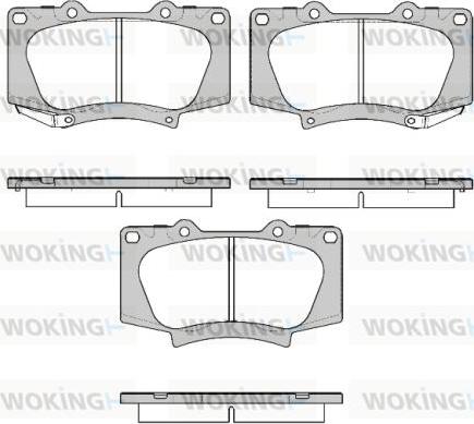 Woking P8883.22 - Brake Pad Set, disc brake autospares.lv