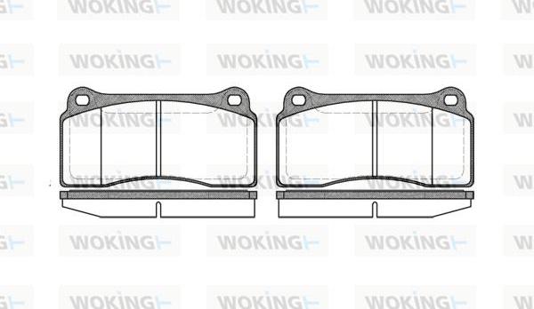 Woking P8833.00 - Brake Pad Set, disc brake autospares.lv