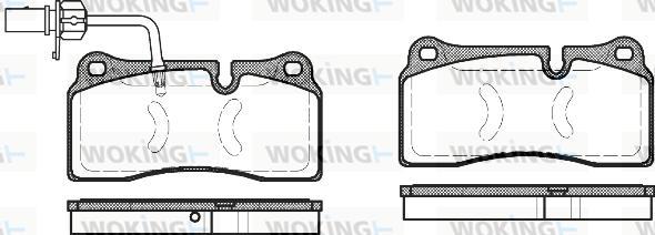 Woking P8833.11 - Brake Pad Set, disc brake autospares.lv