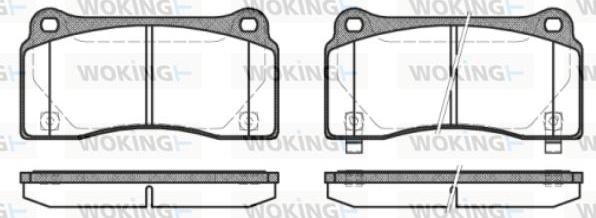 Woking P8833.30 - Brake Pad Set, disc brake autospares.lv