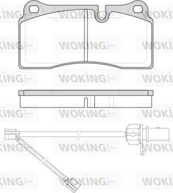 Woking P8833.21 - Brake Pad Set, disc brake autospares.lv