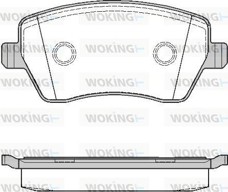 Woking P8873.00 - Brake Pad Set, disc brake autospares.lv