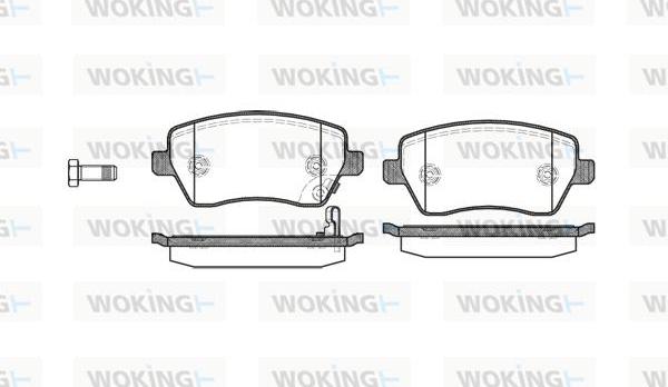 Woking P8873.11 - Brake Pad Set, disc brake autospares.lv