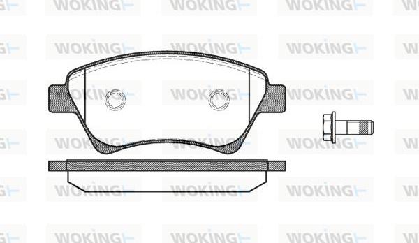 Woking P8763.00 - Brake Pad Set, disc brake autospares.lv