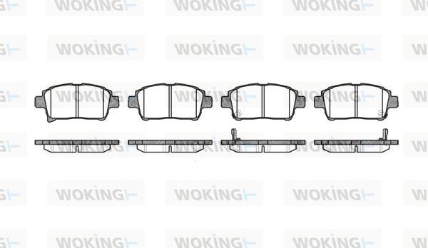 Woking P8713.02 - Brake Pad Set, disc brake autospares.lv