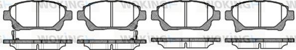 Woking P8713.12 - Brake Pad Set, disc brake autospares.lv