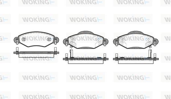 Woking P8783.02 - Brake Pad Set, disc brake autospares.lv