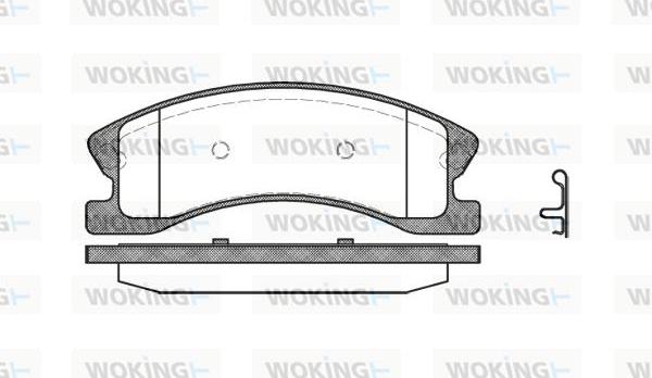 Woking P8733.02 - Brake Pad Set, disc brake autospares.lv