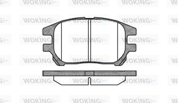 Woking P8723.00 - Brake Pad Set, disc brake autospares.lv