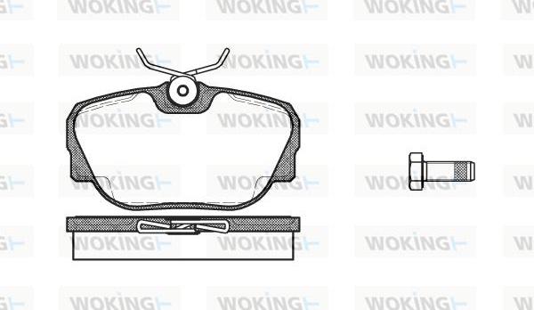 Woking P3963.00 - Brake Pad Set, disc brake autospares.lv