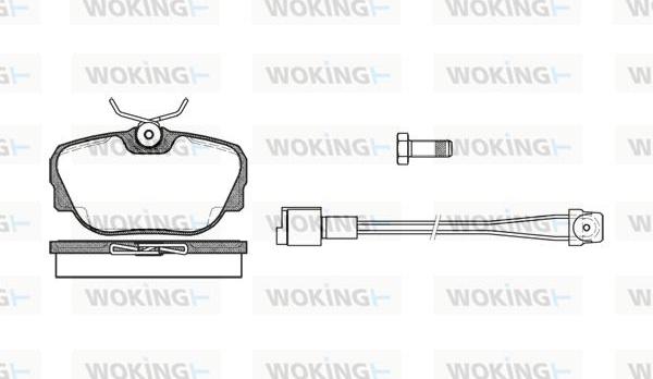 Woking P3963.02 - Brake Pad Set, disc brake autospares.lv