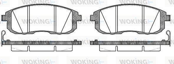 Woking P3933.14 - Brake Pad Set, disc brake autospares.lv