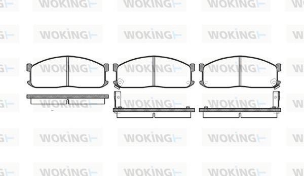 Woking P3443.02 - Brake Pad Set, disc brake autospares.lv