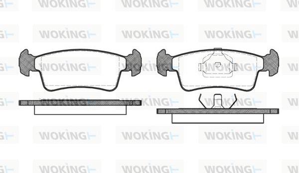 Woking P3403.00 - Brake Pad Set, disc brake autospares.lv