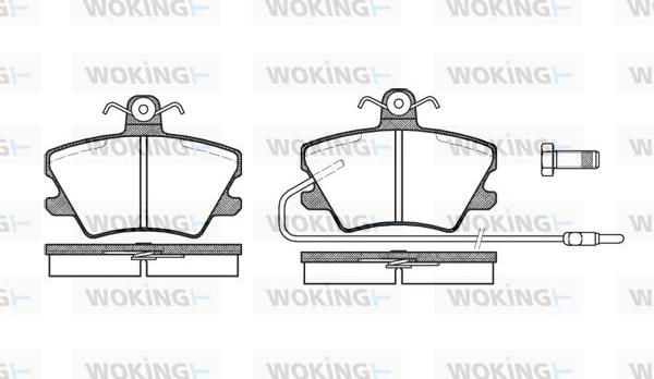 Woking P3413.02 - Brake Pad Set, disc brake autospares.lv