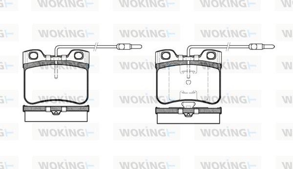 Woking P3473.14 - Brake Pad Set, disc brake autospares.lv