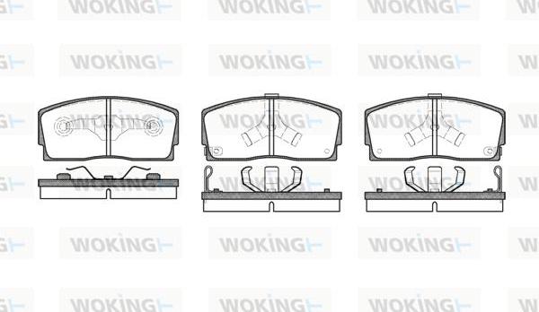 Woking P3543.02 - Brake Pad Set, disc brake autospares.lv