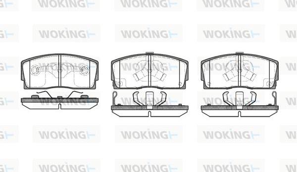 Woking P3543.12 - Brake Pad Set, disc brake autospares.lv