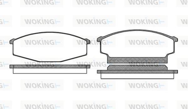 Woking P3563.00 - Brake Pad Set, disc brake autospares.lv