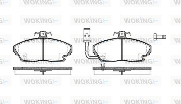 Woking P3503.01 - Brake Pad Set, disc brake autospares.lv