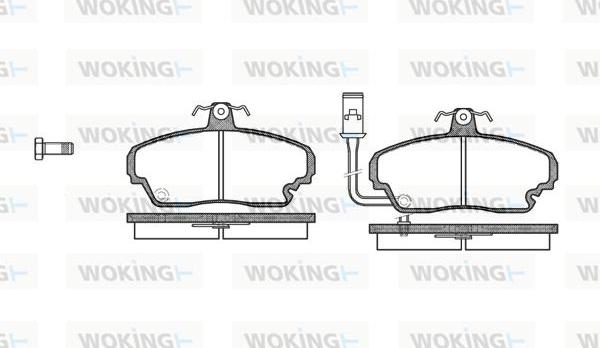 Woking P3523.01 - Brake Pad Set, disc brake autospares.lv