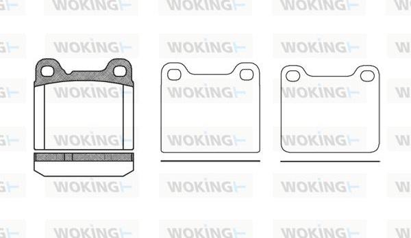 Woking P3573.20 - Brake Pad Set, disc brake autospares.lv