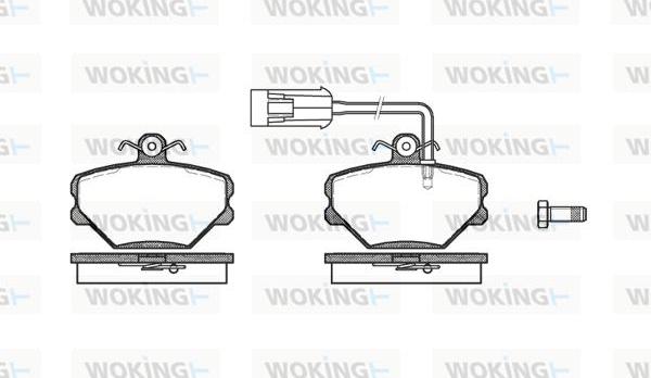 Woking P3643.42 - Brake Pad Set, disc brake autospares.lv