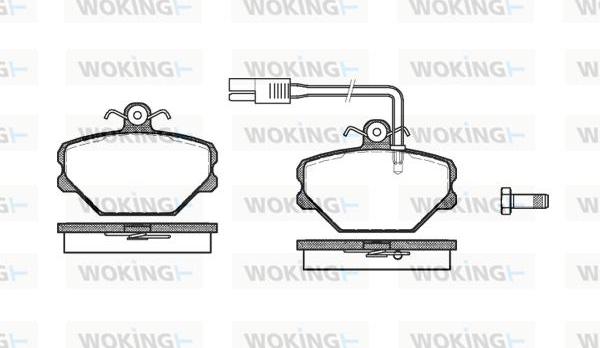 Woking P3643.12 - Brake Pad Set, disc brake autospares.lv