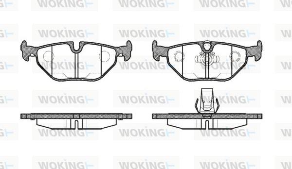 Woking P3653.15 - Brake Pad Set, disc brake autospares.lv