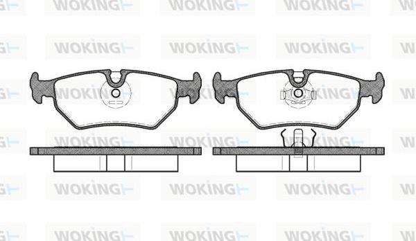 Woking P3653.10 - Brake Pad Set, disc brake autospares.lv