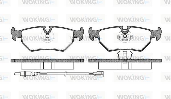 Woking P3653.32 - Brake Pad Set, disc brake autospares.lv
