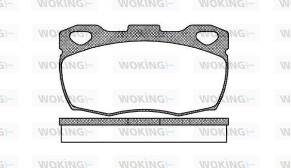 Woking P3663.00 - Brake Pad Set, disc brake autospares.lv