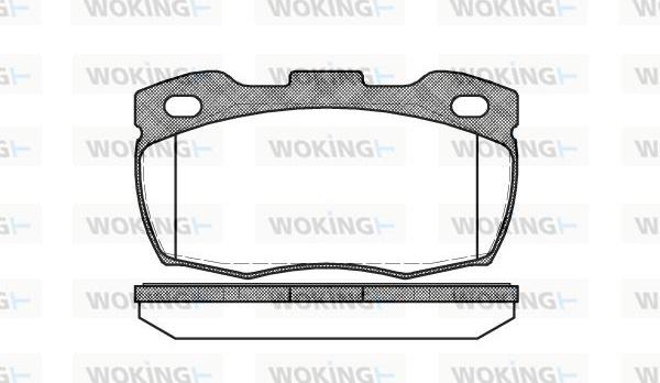 Woking P3663.10 - Brake Pad Set, disc brake autospares.lv