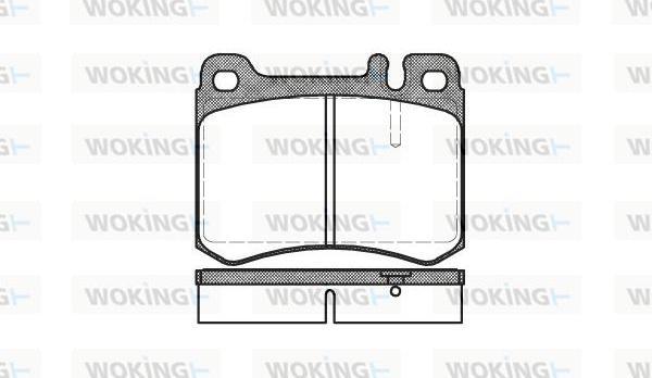 Woking P3603.00 - Brake Pad Set, disc brake autospares.lv