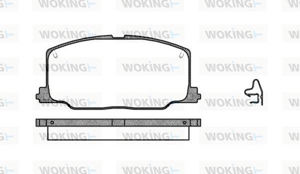 Woking P3683.04 - Brake Pad Set, disc brake autospares.lv