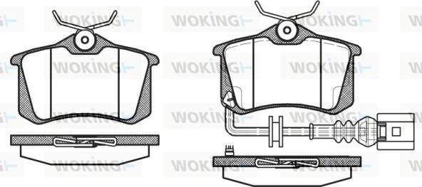 Woking P3633.41 - Brake Pad Set, disc brake autospares.lv