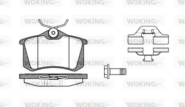 Woking P3633.03 - Brake Pad Set, disc brake autospares.lv