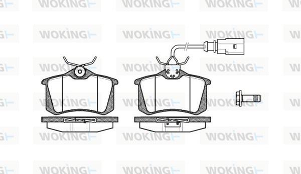 Woking P3633.02 - Brake Pad Set, disc brake autospares.lv