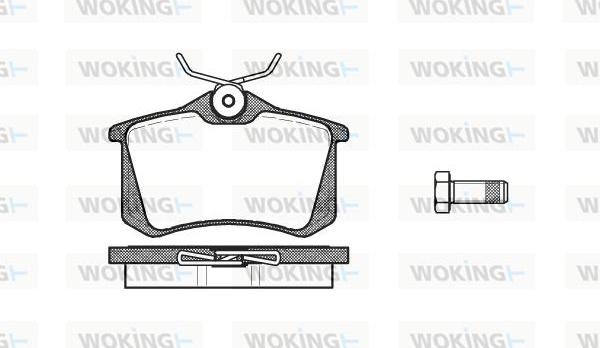 Woking P3633.10 - Brake Pad Set, disc brake autospares.lv