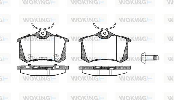 Woking P3633.74 - Brake Pad Set, disc brake autospares.lv