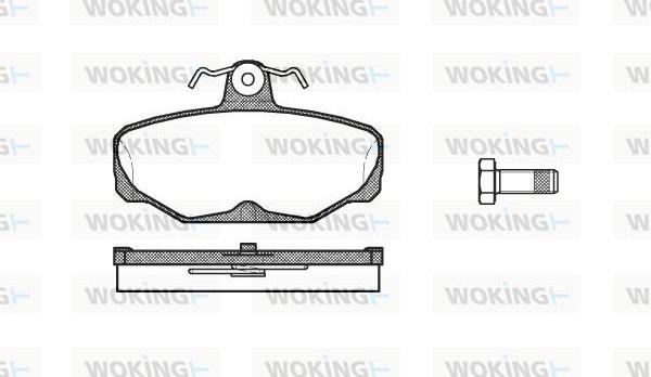 Woking P3053.00 - Brake Pad Set, disc brake autospares.lv