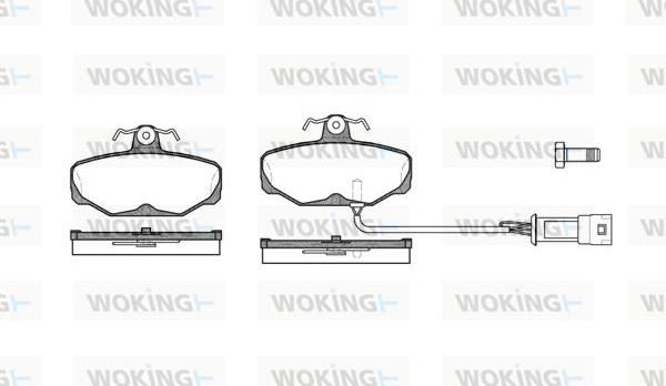 Woking P3053.02 - Brake Pad Set, disc brake autospares.lv